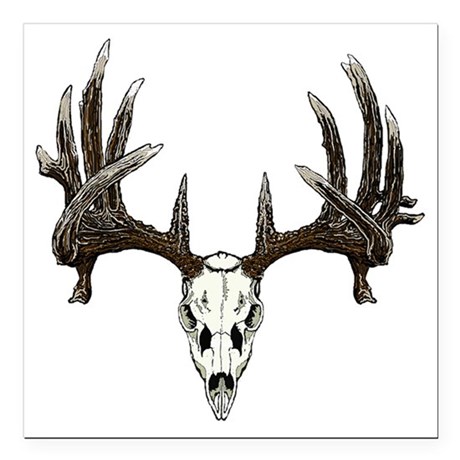 460x460 whitetail deer skull on rebel flag car accessories - Whitetail Deer Skull Drawings