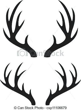 347x470 How To Draw Deer Antlers And Whitetail Deer Antlers Drawing - Whitetail Drawing