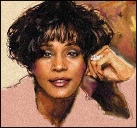 450x421 full circle - Whitney Houston Drawing