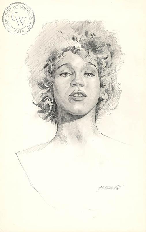 506x800 whitney houston, from the bodyguard film, art - Whitney Houston Drawing
