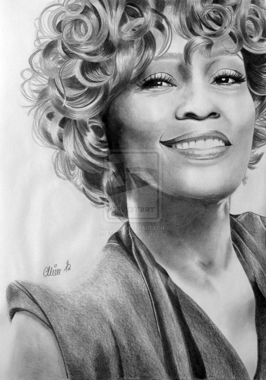 900x1284 whitney houston perfection kresby and kresby - Whitney Houston Drawing