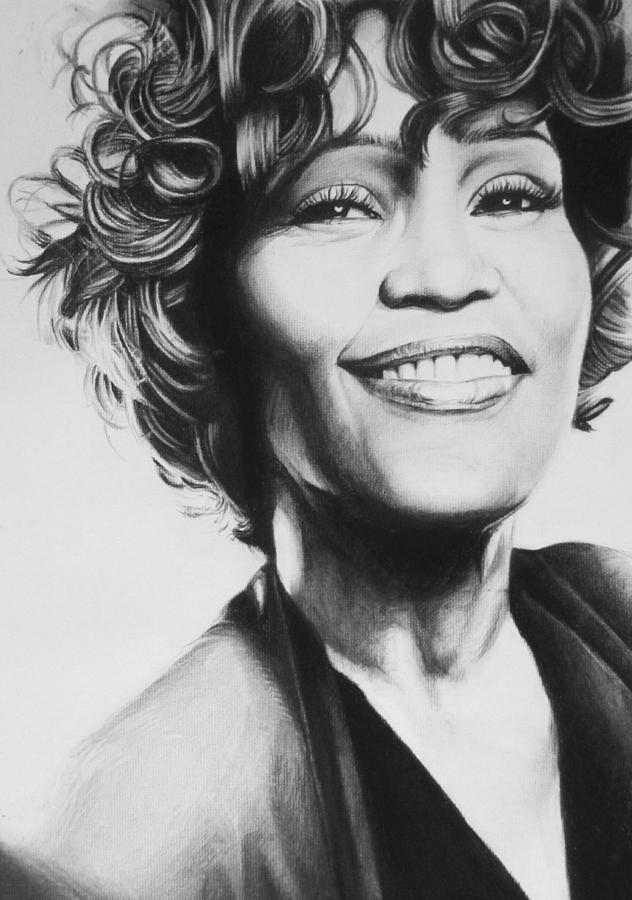 632x900 whitney houston drawing - Whitney Houston Drawing