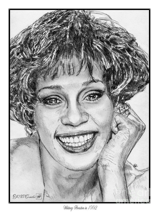 675x900 whitney houston in drawing - Whitney Houston Drawing