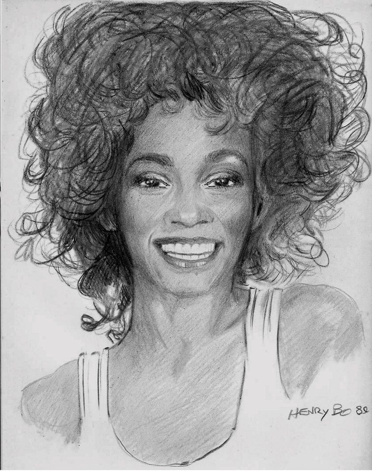 Whitney Houston Drawing at Explore collection of