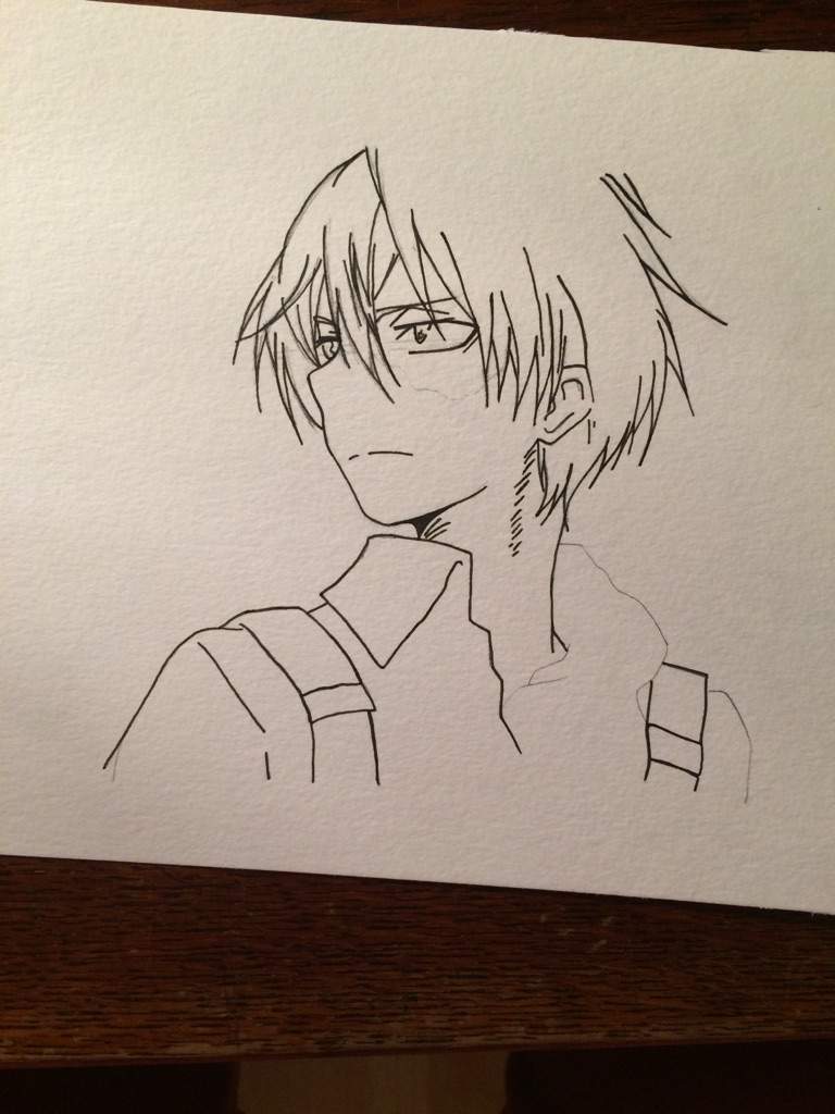 768x1024 Todoroki Drawing Anime Amino - Whole Drawing