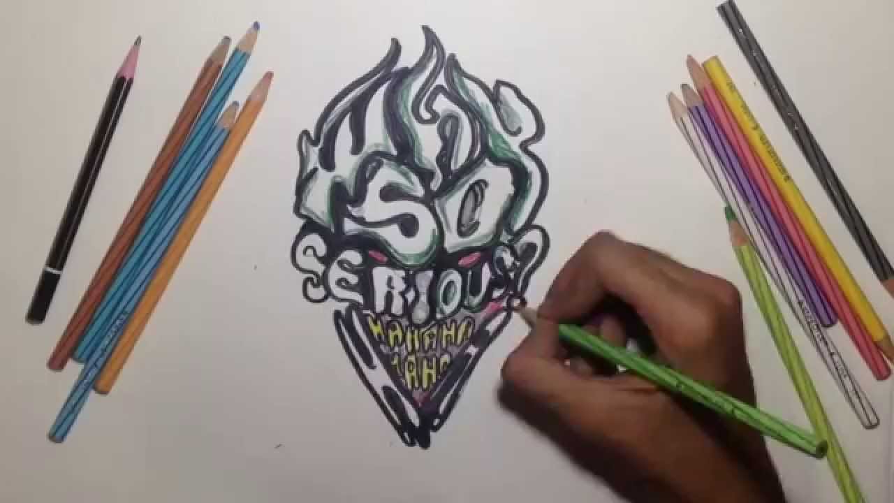 1280x720 graffiti on paper jokerwhy so serious - Why So Serious Drawing