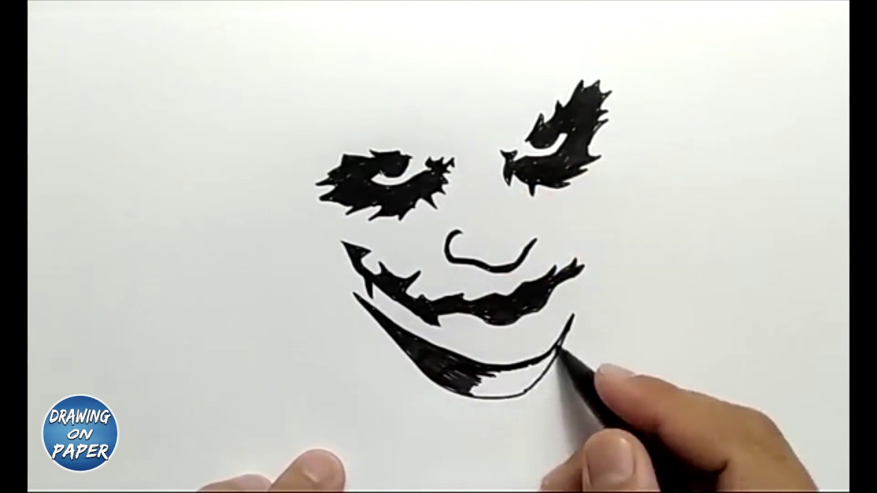 1280x720 how to draw silhouette joker why so serious - Why So Serious Drawing