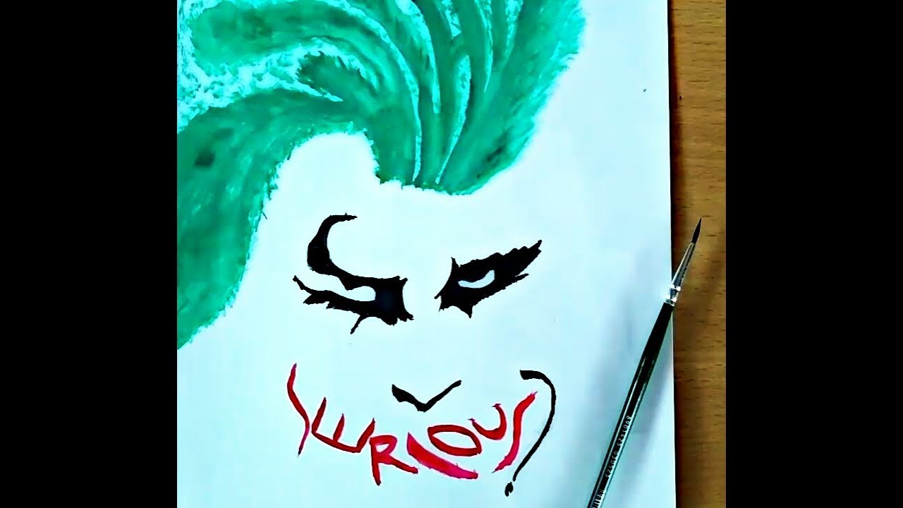1280x720 how to draw joker painting with words why so serious batman - Why So Serious Drawing