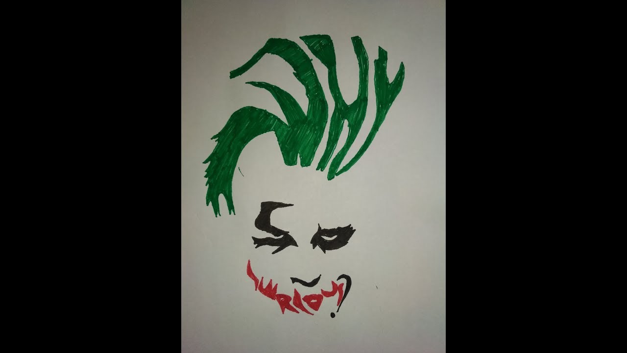 1280x720 how to draw joker - Why So Serious Drawing