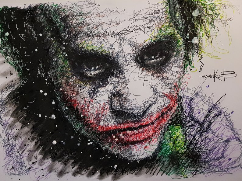 Why So Serious Joker Drawing at Explore collection