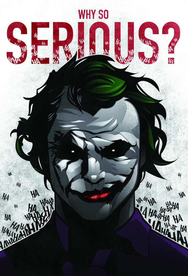 Why So Serious Joker Drawing at Explore collection
