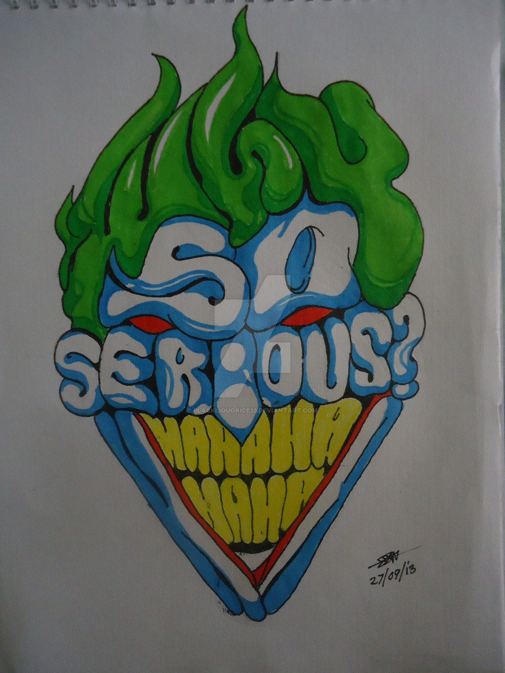 Why So Serious Joker Drawing at PaintingValley.com | Explore collection ...