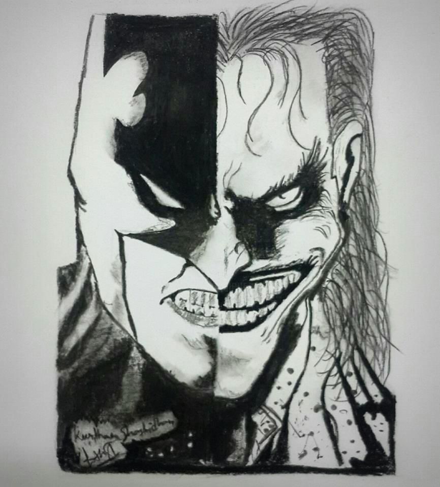 866x960 Batman Vs Joker Drawing - Why So Serious Joker Drawing