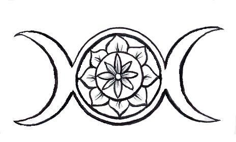 464x280 Wiccan Rose Tat Design - Wiccan Drawings
