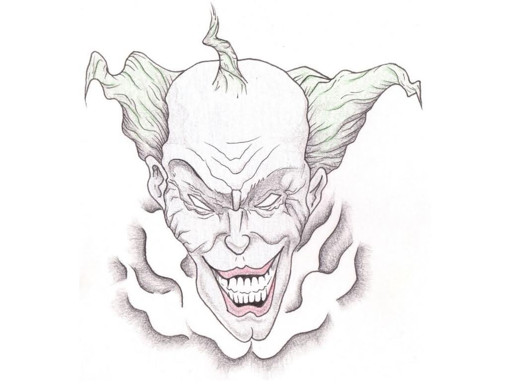 1024x768 drawn clown wicked clown - Wicked Clown Drawings