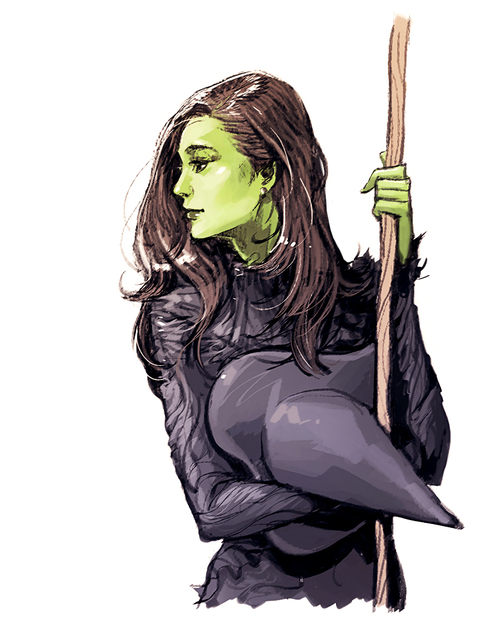 500x634 Theo's Wicked Drawings Wicked Via Tumblr On We Heart It - Wicked Drawings