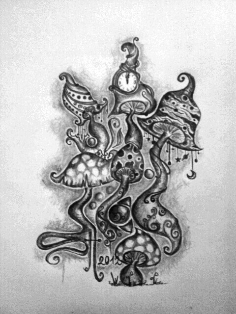 480x640 Mushroom Drawing Wicked For Free Download - Wicked Tree Drawings