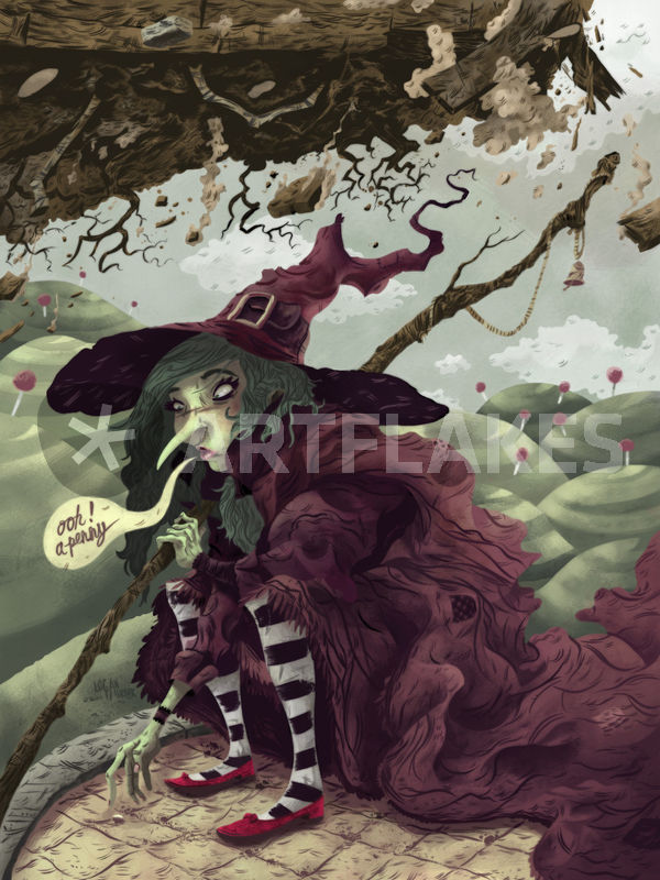 600x800 wicked witch of the east drawing art prints and posters - Wicked Witch Drawing