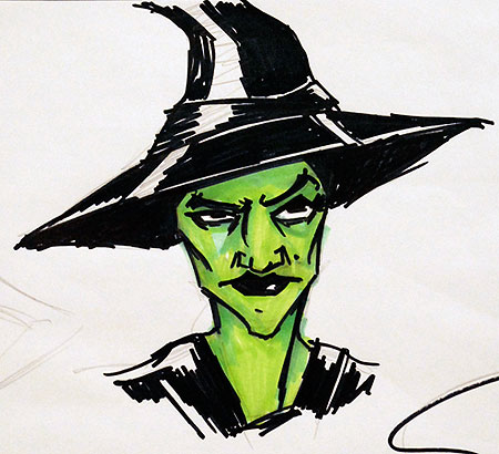 450x410 Wicked Witch Theme Photo And Artwork The Drawing Club - Wicked Witch Drawing