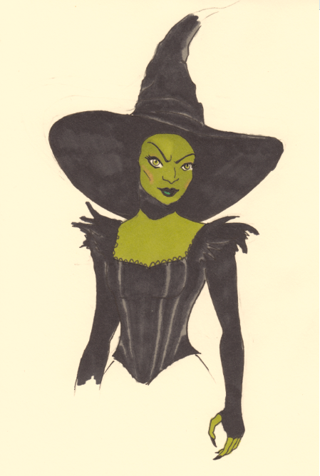 449x668 the wicked witch of the west - Wicked Witch Of The West Drawing