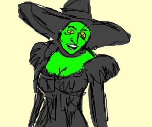300x250 the wicked witch of the west hot version drawing - Wicked Witch Of The West Drawing
