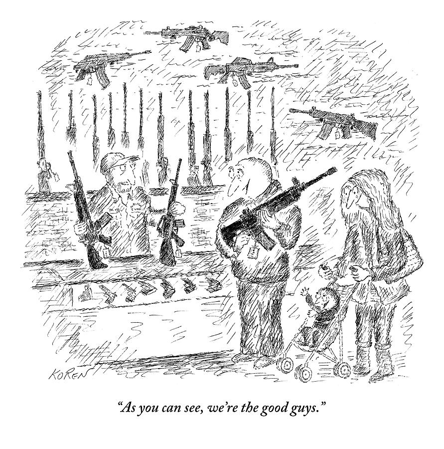 891x900 husband and wife buying guns with their child drawing - Wife Drawing