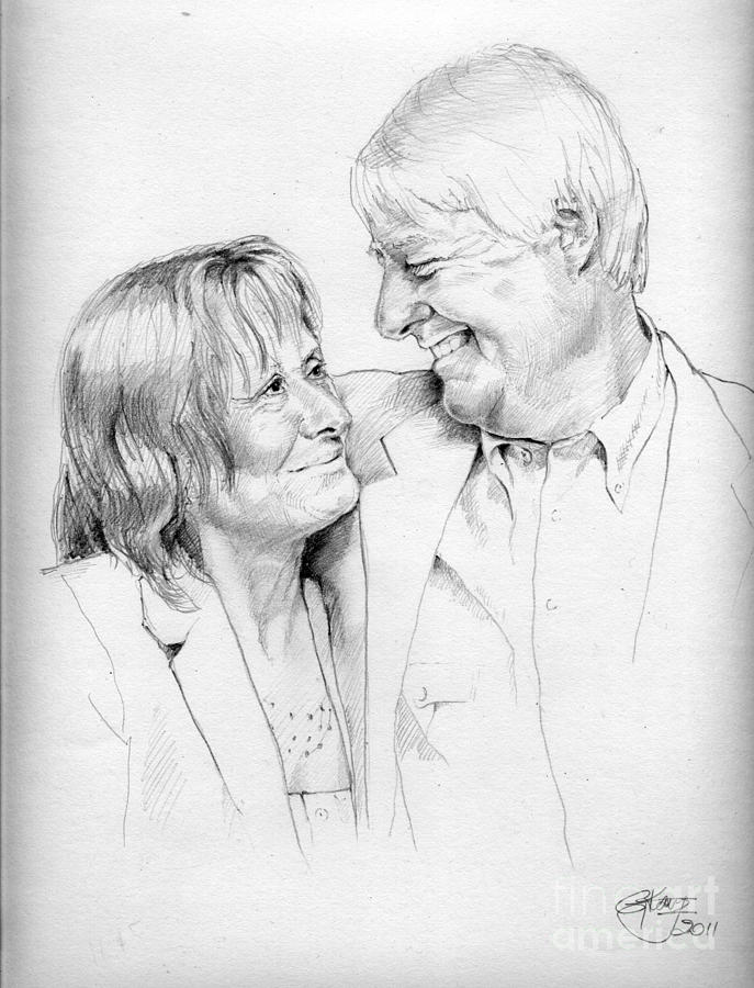 687x900 husband and wife drawing - Wife Drawing