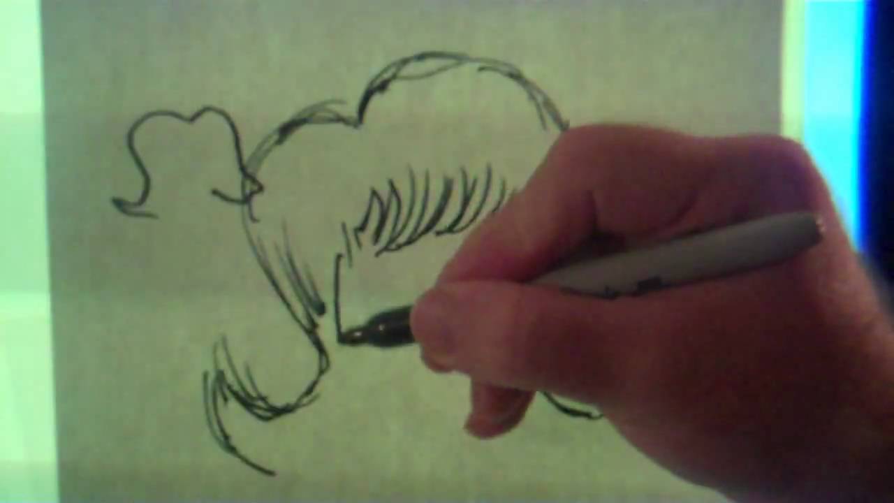 1280x720 How To Draw A Wig - Wig Drawing