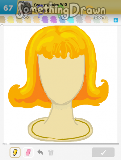 392x519  - Wig Drawing