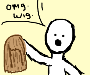 300x250 Wig Snatched Drawing - Wig Drawing