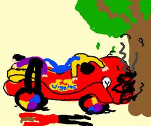 300x250 The Wiggles Involved In Awful Accident Drawing - Wiggles Drawing