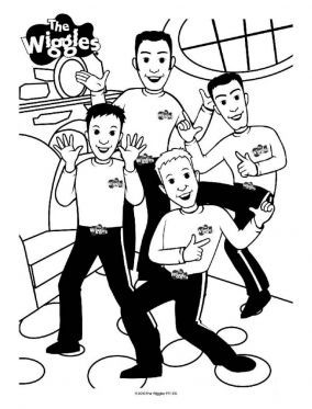 284x373 Wiggles Coloring Pages - Wiggles Drawing