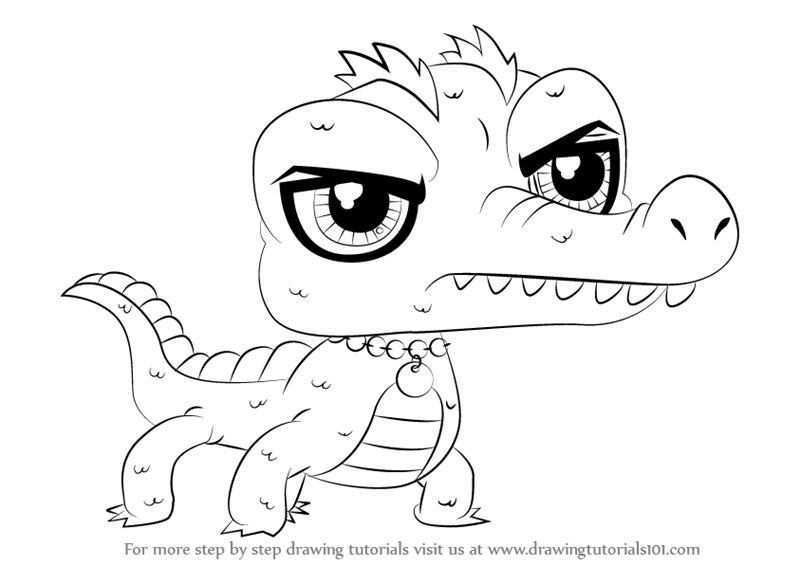 800x565 Learn How To Draw Wiggles Mcsunbask From Littlest Pet Shop - Wiggles Drawing