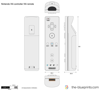 400x357 Nintendo Wii Controller Vector Drawing - Wii Drawing