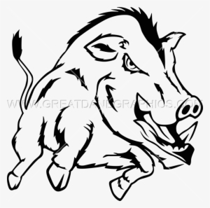 300x297 drawn boar hog - Wild Hog Drawing