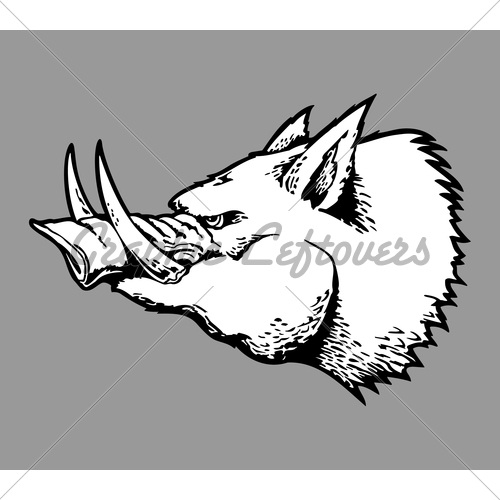 500x500 drawn boar wild boar - Wild Hog Drawing