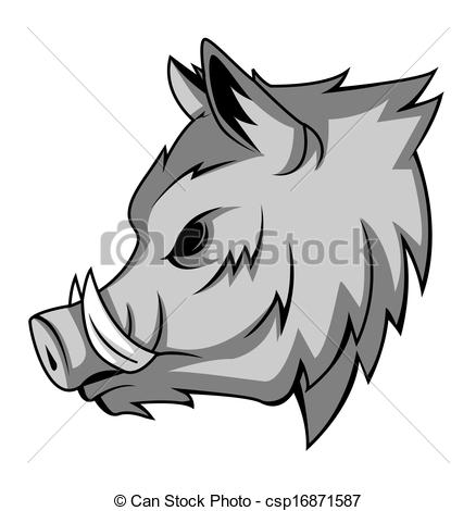 438x470 wild boar - Wild Hog Drawing