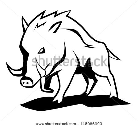 450x413 amazing wild boar tattoo design - Wild Hog Drawing