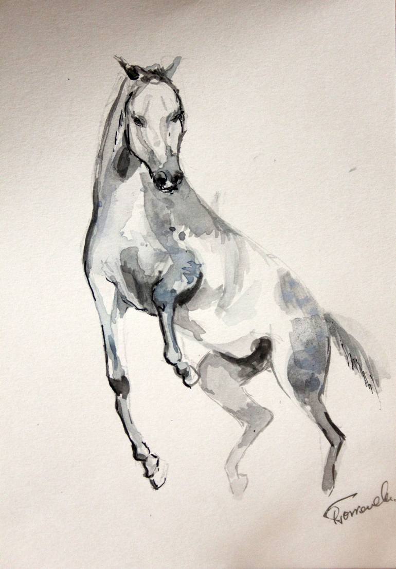 770x1107 Wild Horse Drawing - Wild Horse Drawing