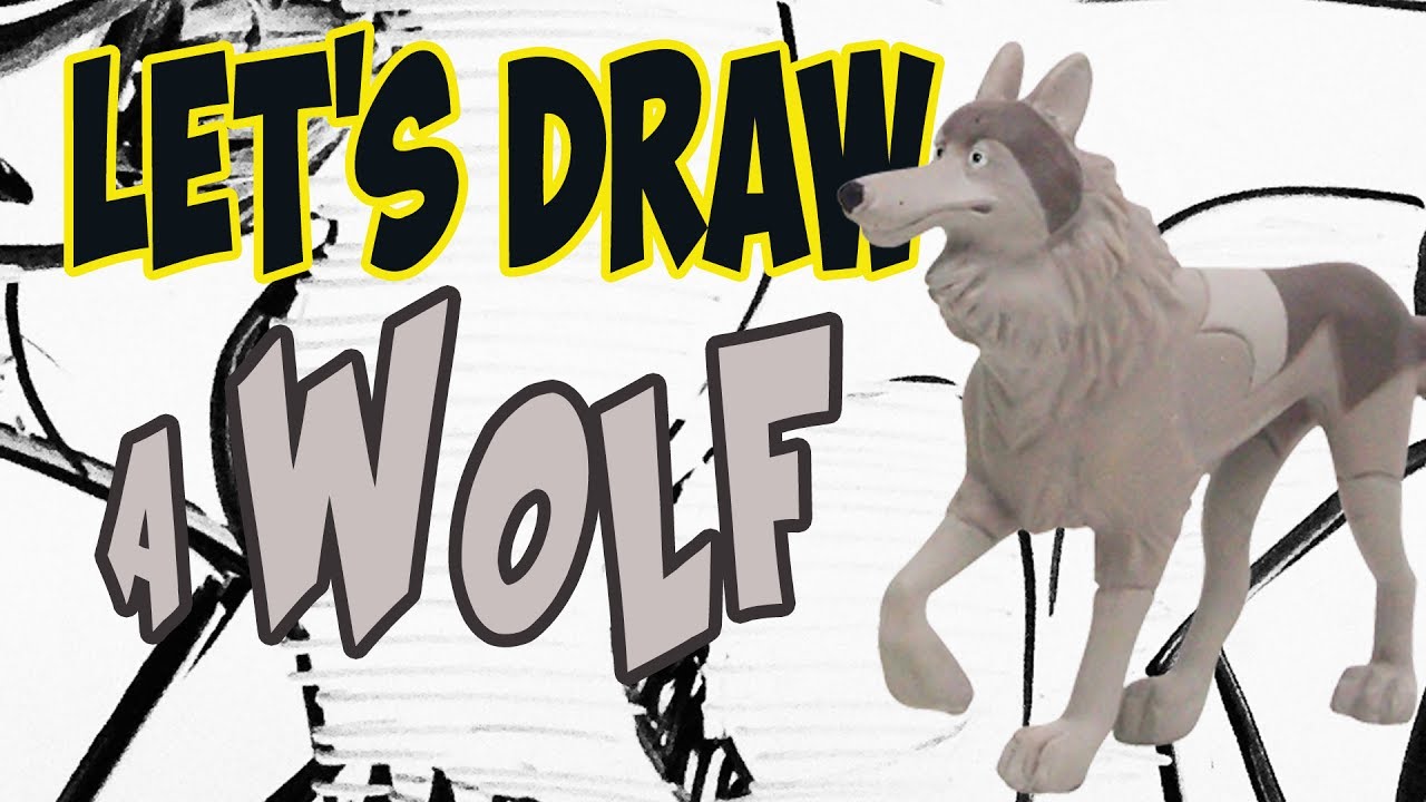 1280x720 drawing a wolf from wild kratts with basic shapes and lines - Wild Kratts Drawing