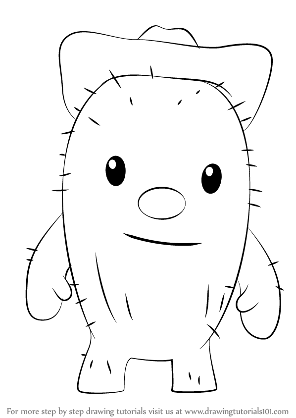 598x844 learn how to draw kit cactus from sheriff callie's wild west - Wild West Drawing