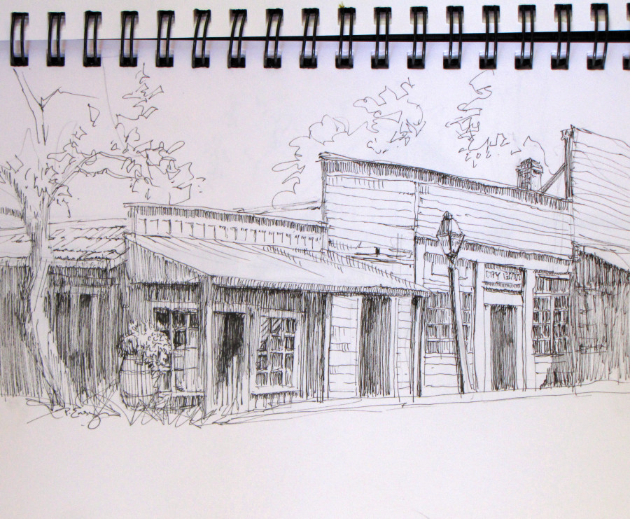 900x741 sketching the old west love to draw - Wild West Drawing