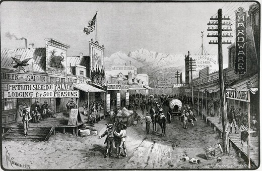 520x339 small wild west town, copy of drawing - Wild West Drawing