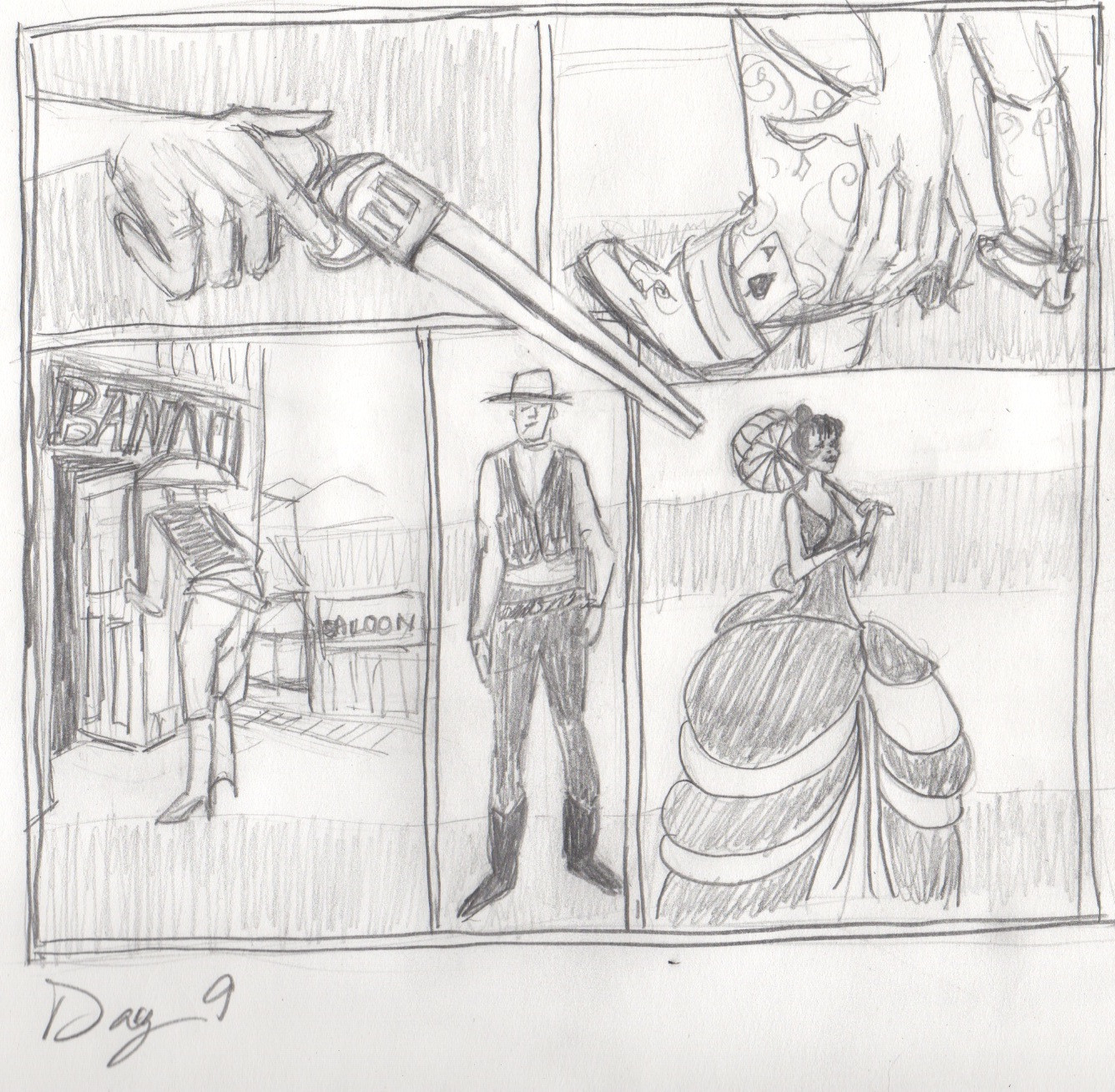 1336x1308 the wild wild west drawing - Wild West Drawing