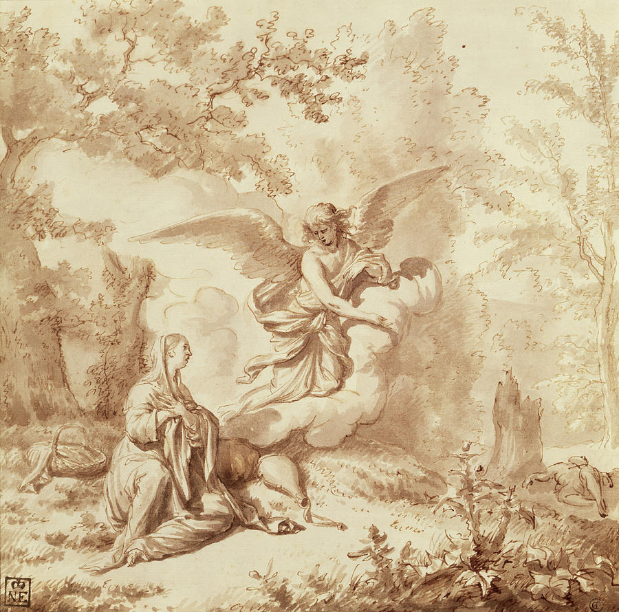 900x890 hagar in the wilderness drawing photograph - Wilderness Drawings