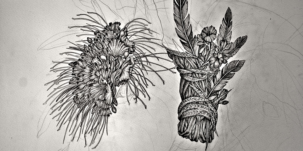 1024x512 ritual wilderness drawings in progress, june sabina savage - Wilderness Drawings