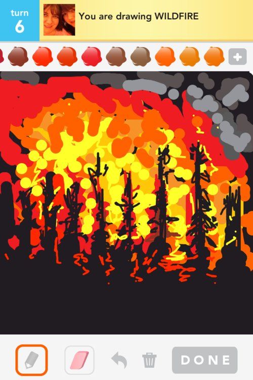500x750 wildfire teachinglearning drawings, draw something, ipad - Wildfire Drawing