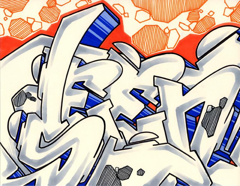 800x620 graffiti artist seen - Wildstyle Graffiti Drawing