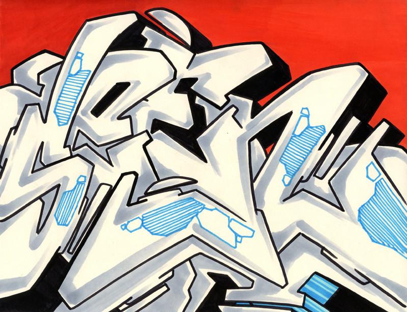 800x613 graffiti artist seen - Wildstyle Graffiti Drawing