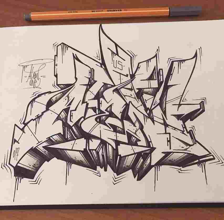 853x841 wildstyle graffiti sketches - Wildstyle Graffiti Drawing